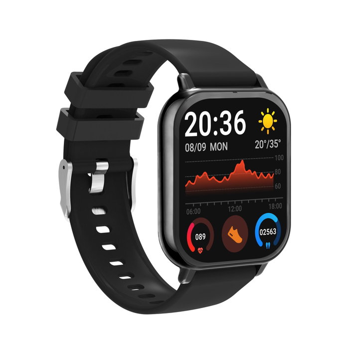 Denver Smartwatch con Bluetooth, frecuencia cardíaca y presión arterial - Negro Denver Smartwatch con Bluetooth, frecuencia cardíaca y presión arterial - Negro
