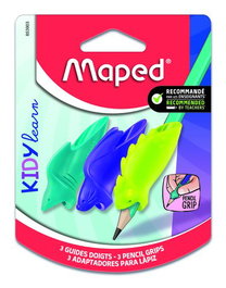 Adaptador Para Lapiz Maped Kidy Learn Mix Animales Blister De 3