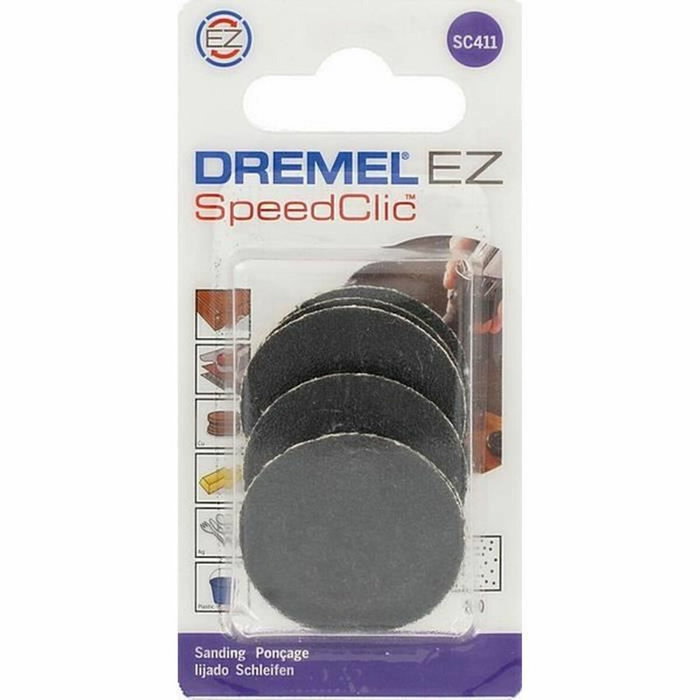 Dremel 6 discos de lijado S411 EZ Speedclic