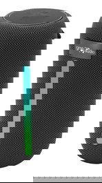 Gembird SPK-BT-LED-07 Altavoz Portátil Bluetooth para Fiestas con Luces LED RGB, Micrófono, Radio FM, Entrada AUX/USB/MicroSD, Batería Recargable 4h, 5W, Negro