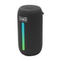 Gembird Altavoz portátil Bluetooth con efecto de luz LED RGB negro