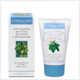 L´Erbolario Leche Limpiadora Al Pepino 125Ml Dermopurificante Sin Siliconas Parabenos Colorantes Ni Vaselina