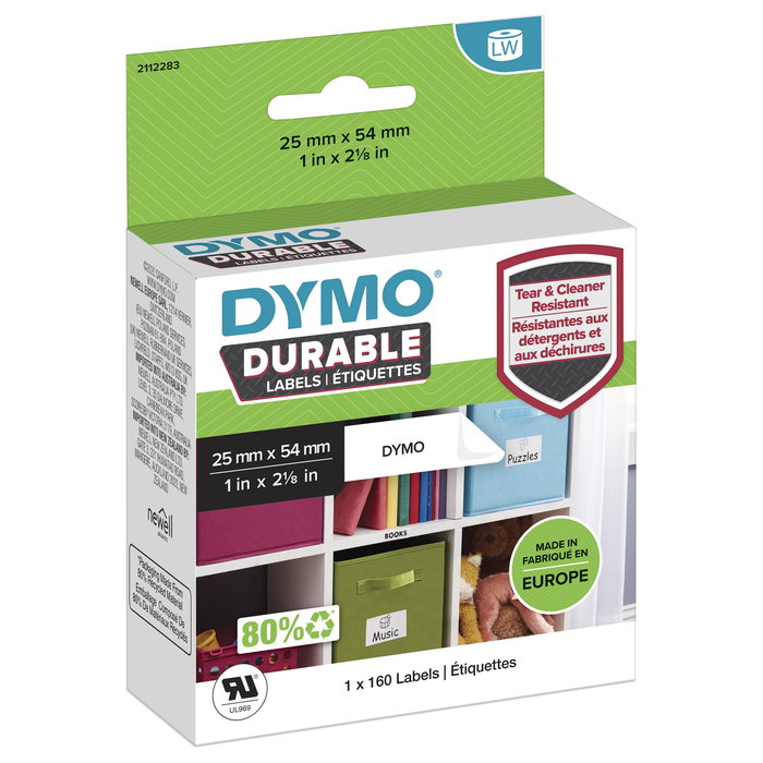 Dymo Etiquetas LW Durable 25x54mm Blanco Dymo Etiquetas LW Durable 25x54mm Blanco