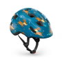 Met Casco Niño Hooray Perros Azul Brillo - S/M (52-56 cm) con Luz, 10 Ventilaciones