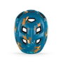 Met Casco Niño Hooray Perros Azul Brillo - S/M (52-56 cm) con Luz, 10 Ventilaciones