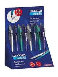 Maxim Portaminas Alpino Metalix 2 mm Expositor de 24 unidades