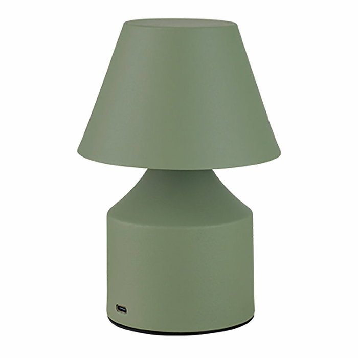 Fbright Lámpara de mesa metálica LED recargable Verde Fbright Lámpara de mesa metálica LED recargable Verde