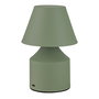 Fbright Lámpara de mesa LED 3CCT Recargable Metálica Verde 2W 200lm Ø110 x 163 mm