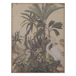 Cuadro Impresión Garza Dm-Madera 60 X 3 X 80 cm