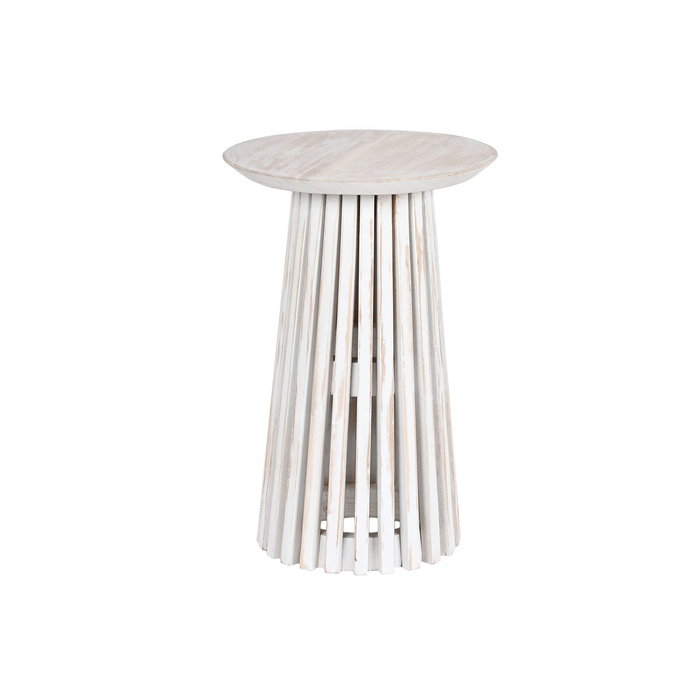 DKD Home Decor Mesita Auxiliar Mindi Decape Blanco DKD Home Decor Mesita Auxiliar Mindi Decape Blanco