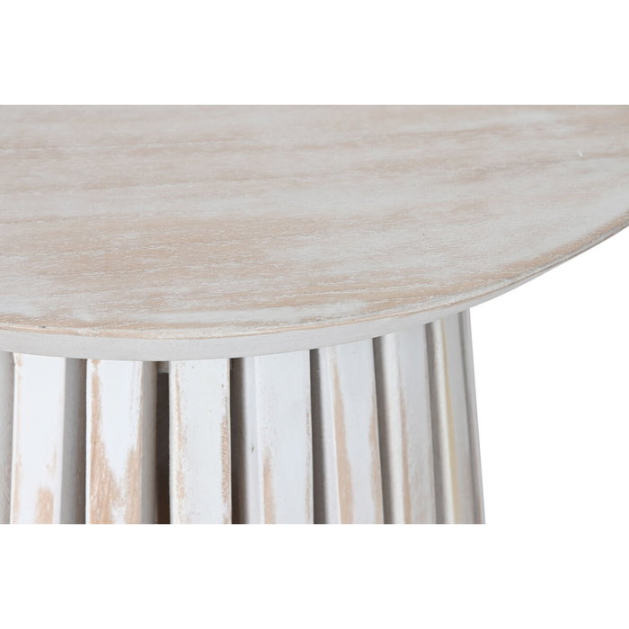 DKD Home Decor Mesita Auxiliar Mindi Decape Blanco DKD Home Decor Mesita Auxiliar Mindi Decape Blanco