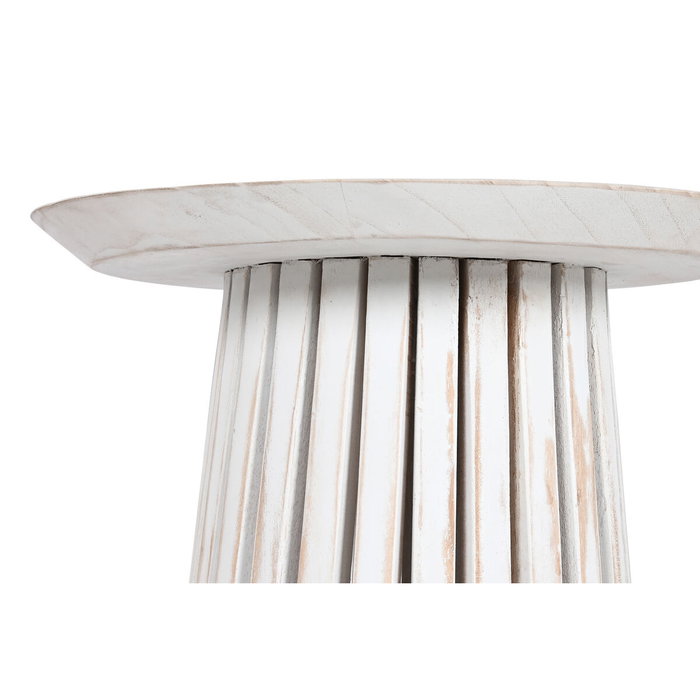 DKD Home Decor Mesita Auxiliar Mindi Decape Blanco DKD Home Decor Mesita Auxiliar Mindi Decape Blanco