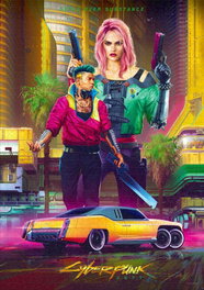 Cyberpunk 2077 Puzzle Kitsch Style (1000 piezas)