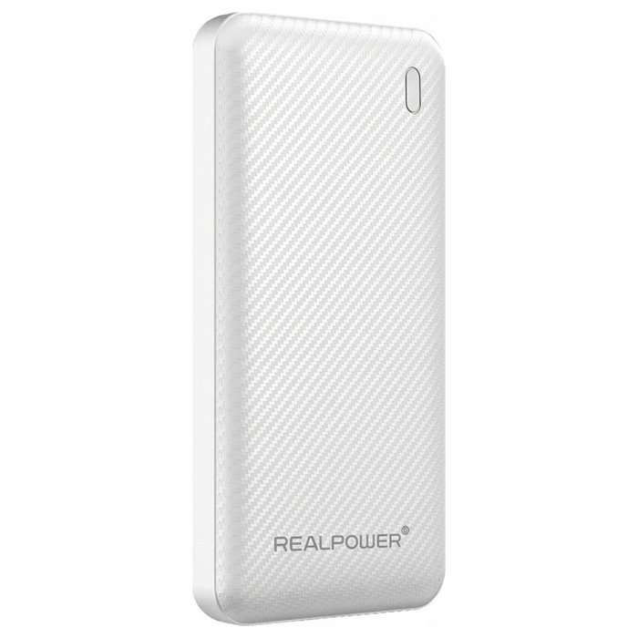 Realpower PB-10000 SSB Powerbank 10.000mAh Batería de Estado Sólido Blanco Realpower PB-10000 SSB Powerbank 10.000mAh Batería de Estado Sólido Blanco