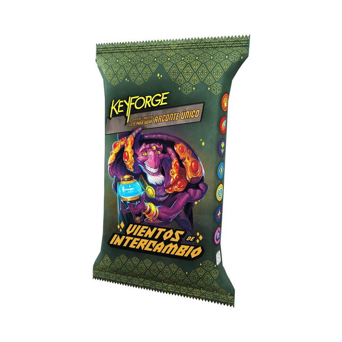 Ghost Galaxy KF15ES Juego de Cartas Coleccionable KeyForge: Vientos de Intercambio - Edición en Español - Mazo Único Aleatorio, 263 Cartas Nuevas, Casa Ekwidon, 2 Jugadores