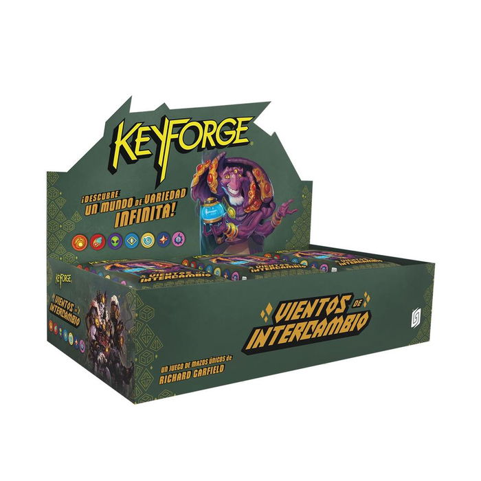 Ghost Galaxy KF15ES Juego de Cartas Coleccionable KeyForge: Vientos de Intercambio - Edición en Español - Mazo Único Aleatorio, 263 Cartas Nuevas, Casa Ekwidon, 2 Jugadores