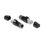 DeLOCK 90832 Adaptador M12 4-pin Hembra a RJ45 Macho Negro