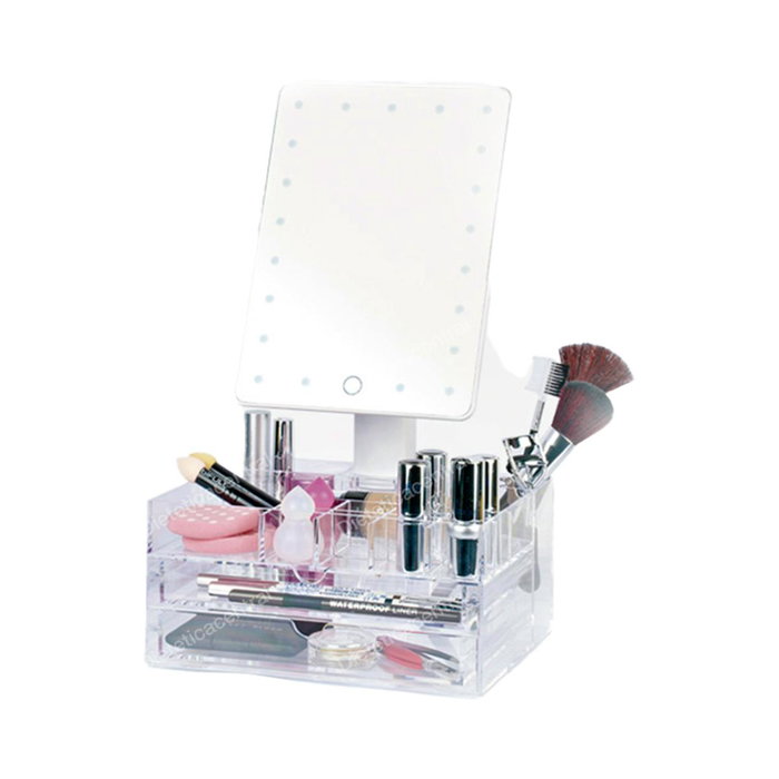 Perfect Beauty Espejo de Maquillaje Luz Táctil con Organizador Absolute Class Perfect Beauty Espejo de Maquillaje Luz Táctil con Organizador Absolute Class
