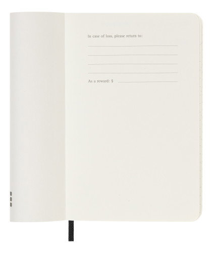 Agenda 18 Meses 2023-2024 Semanal P Negra Tapa Blanda Moleskine DSB18WN2Y24