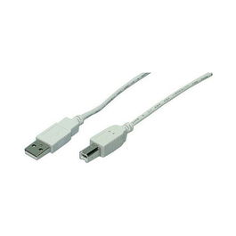 LogiLink Cable USB 2.0 Macho/Macho Gris 1.8m