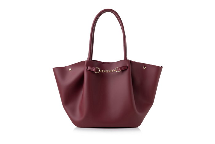 Lucky Bees 1249 Bolso de mano Rojo clarete de Piel de Polivinilo