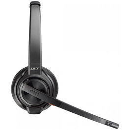 Poly Savi 8220 UC Auriculares (8D3F2AA) - Diadema Inalámbrica DECT con Micrófono para Oficina, Negro