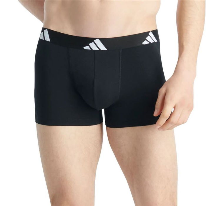 Bóxer de Hombre Adidas Active Flex Cotton Negro 2 Unidades Bóxer de Hombre Adidas Active Flex Cotton Negro 2 Unidades