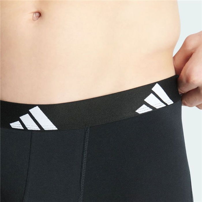 Bóxer de Hombre Adidas Active Flex Cotton Negro 2 Unidades Bóxer de Hombre Adidas Active Flex Cotton Negro 2 Unidades