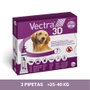 Vectra 3D Spot-On para Perros 25-40kg, 3 Pipetas