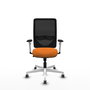 PIQUERAS Y CRESPO Silla de oficina Zulema Naranja y Negro