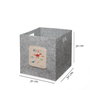 Aberto Design Organizador de Escritorio 6253 de Fieltro Gris 30x30x32 cm
