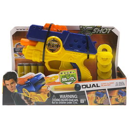 X-Shot Excel Dual, Pistola de juguete, Para niños, 8+ años