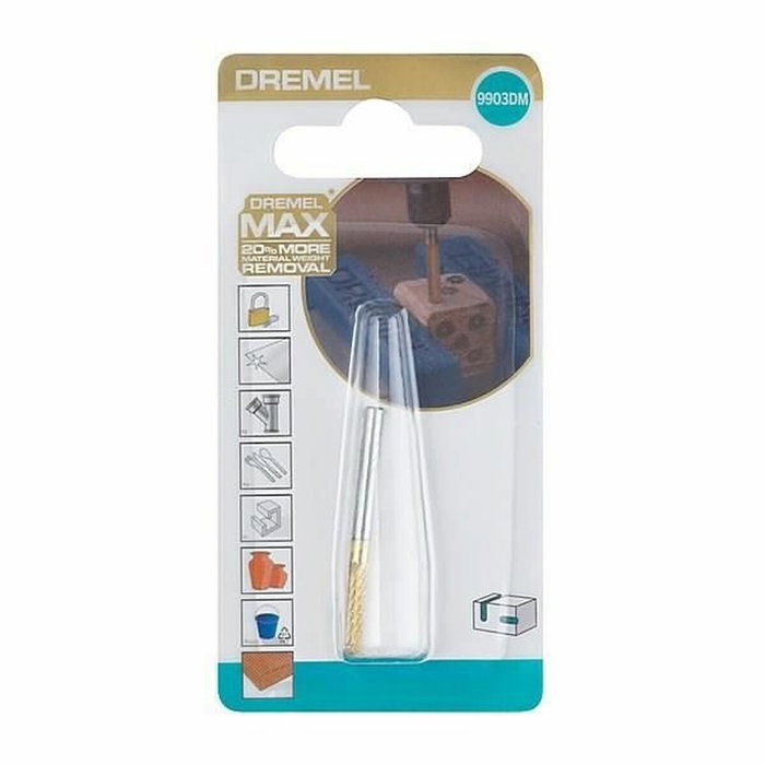 Dremel Max 9903 Fresa de carburo de tungsteno punta cónica ø3,2 mm