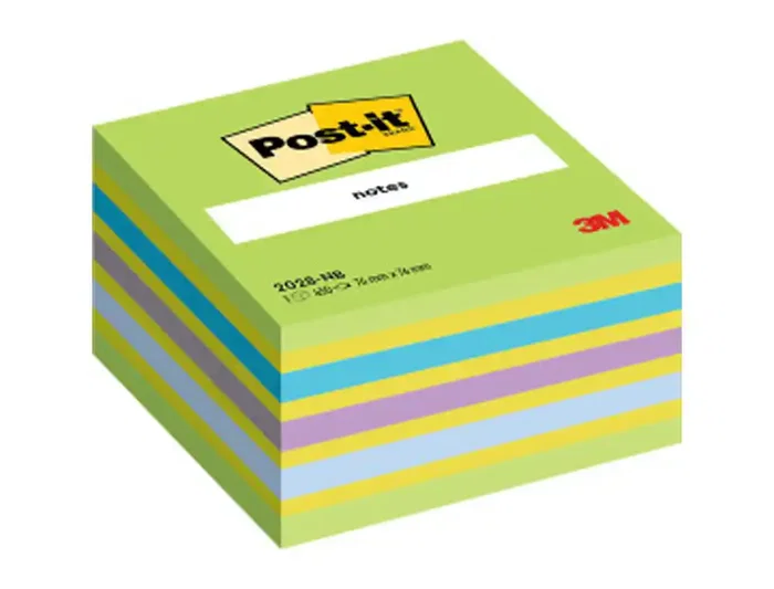 Post-it Bloc de Notas Adhesivas Quita y Pon 76x76 mm Cubo Color Azul y Verde 450 Hojas Post-it Bloc de Notas Adhesivas Quita y Pon 76x76 mm Cubo Color Azul y Verde 450 Hojas