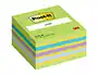 Post-it Bloc de Notas Adhesivas Quita y Pon 76x76 mm Cubo Color Azul y Verde 450 Hojas