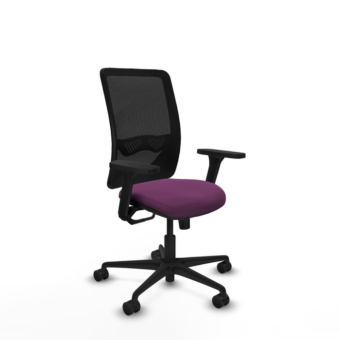 PIQUERAS Y CRESPO Silla de oficina Zulema con mecanismo Sincro, Morado y Negro PIQUERAS Y CRESPO Silla de oficina Zulema con mecanismo Sincro, Morado y Negro