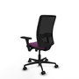 PIQUERAS Y CRESPO Silla de oficina Zulema con mecanismo Sincro, Morado y Negro
