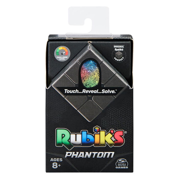 Spin Master Juego Rubiks 3X3 Phantom 6064647 Cubo Mágico con Capa Adicional de Dificultad