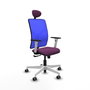 PIQUERAS Y CRESPO Silla de oficina Motilla con mecanismo Sincro, Morado y Azul