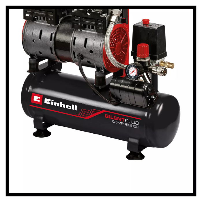 Einhell Compresor TE-AC 6 Silent | 110 l/min, 8 bar, 550 W, 57 dB, 6 L