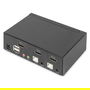Digitus KVM Switch 2 Ports Para Un Solo Monitor, DA-70856