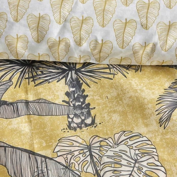 Today Juego de cama estampado SUNSHINE LOUISA - Amarillo 260x240cm