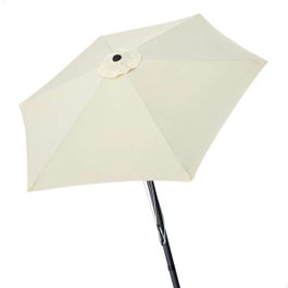 Color Baby Parasol de terraza redondo 270 cm con chimenea y mástil de aluminio 3,8 cm
