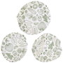 Cook Concept Juego 3 Tapas Reutilizables Tela Algodón Lavables Ilustradas Ø15.5 Ø18.5 Ø21 cm