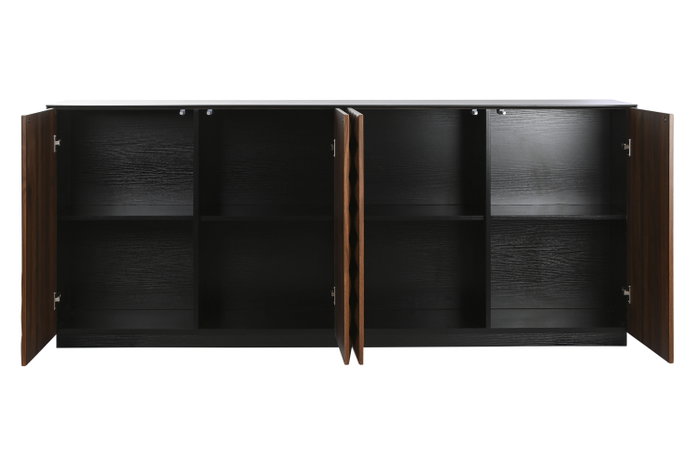 DKD Home Decor Buffet Rombos Marrón y Negro DKD Home Decor Buffet Rombos Marrón y Negro