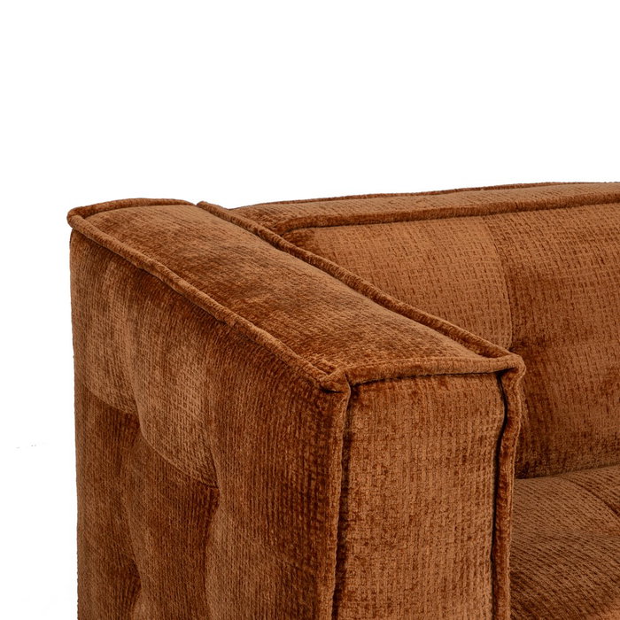 Sofá 3 Plazas Teja Tejido Sibaris 218 X 102 X 77 cm Sofá 3 Plazas Teja Tejido Sibaris 218 X 102 X 77 cm