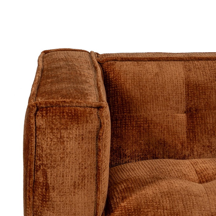 Sofá 3 Plazas Teja Tejido Sibaris 218 X 102 X 77 cm Sofá 3 Plazas Teja Tejido Sibaris 218 X 102 X 77 cm