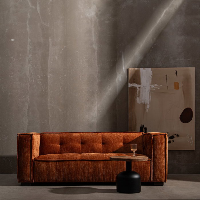 Sofá 3 Plazas Teja Tejido Sibaris 218 X 102 X 77 cm Sofá 3 Plazas Teja Tejido Sibaris 218 X 102 X 77 cm