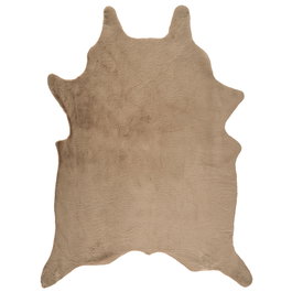 Home Deco Factory Alfombra Taupé 120x158 cm, Pelo de Poliéster, Colección Natural
