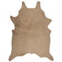 Home Deco Factory Alfombra Taupé 120x158 cm, Pelo de Poliéster, Colección Natural